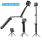 Reflex Camera 3-Way Foldable Selfie Stick Tripod for GoPro Hero 13-9, DJI Osmo Action – Extendable Pole, Tripod Grip, Lightweight Action Camera Mount for Travel, Vlogging & Sports Shooting