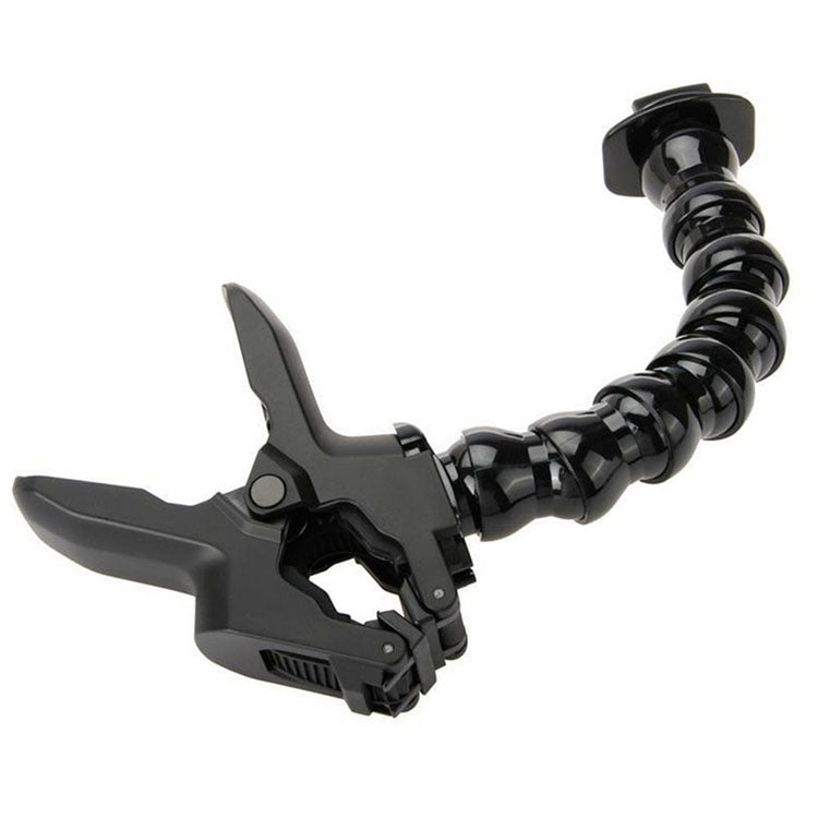 REFLEX CAMERA GoPro Sports Camera Gooseneck Clamp Mount | Flexible Jaws Flex Neck Holder for GoPro Hero, DJI Osmo, Insta360, AKASO | Adjustable Mount for Action Filming & Creative Angles