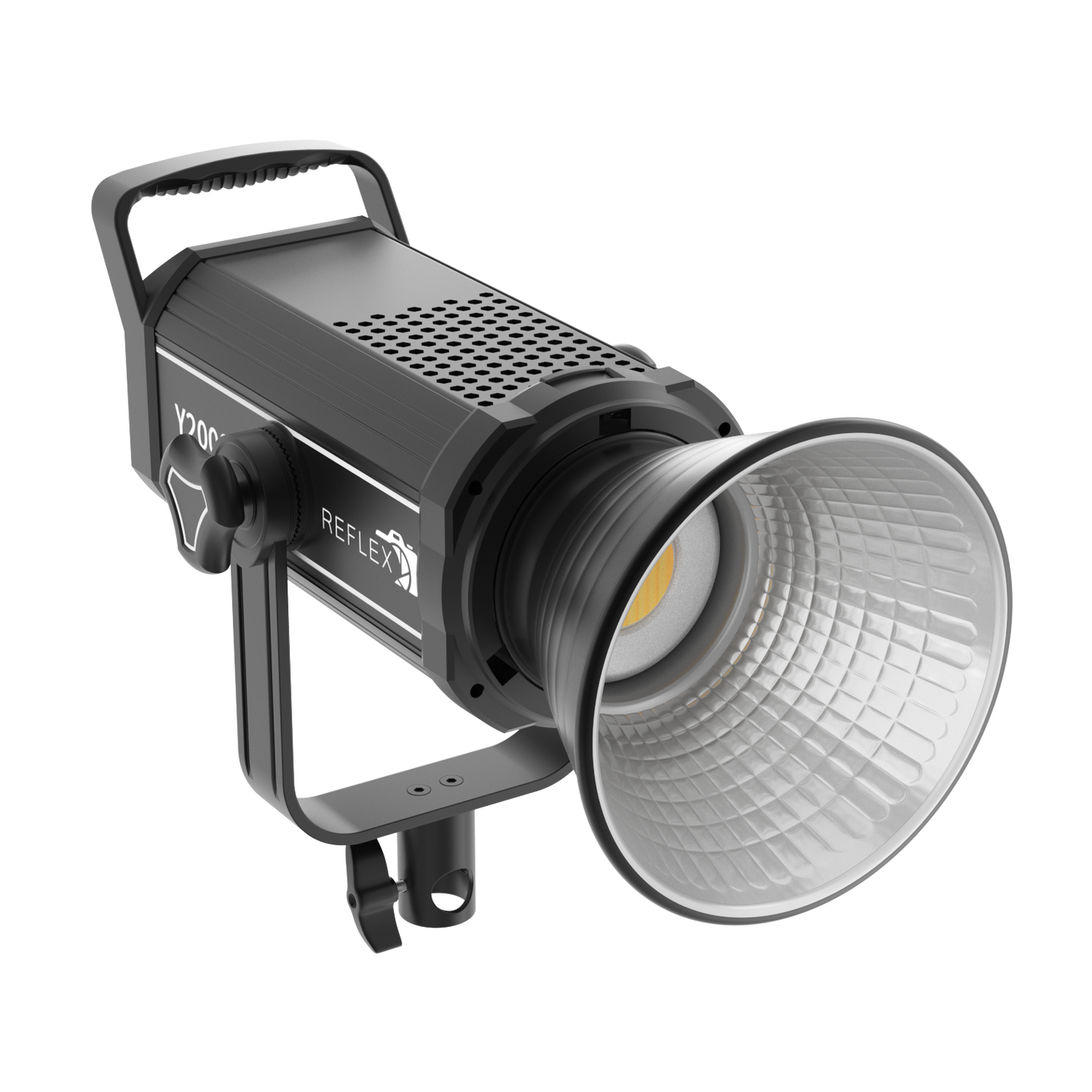 REFLEX CAMERA Y200S 200W Dimmable Bi-Color Bowens LED COB Light - 3200K-5600K, Professional Studio Lighting, Adjustable Brightness, Durable, Continuous Lighting for Video Production & Photography