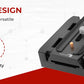 Reflex CM-TE175 quick release plate showcasing its compact, durable, and lightweight design with included mounting screws.