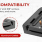 Reflex Camera quick release plate with bubble level and 1/4'' & 3/8'' screw compatibility for DSLRs and camcorders