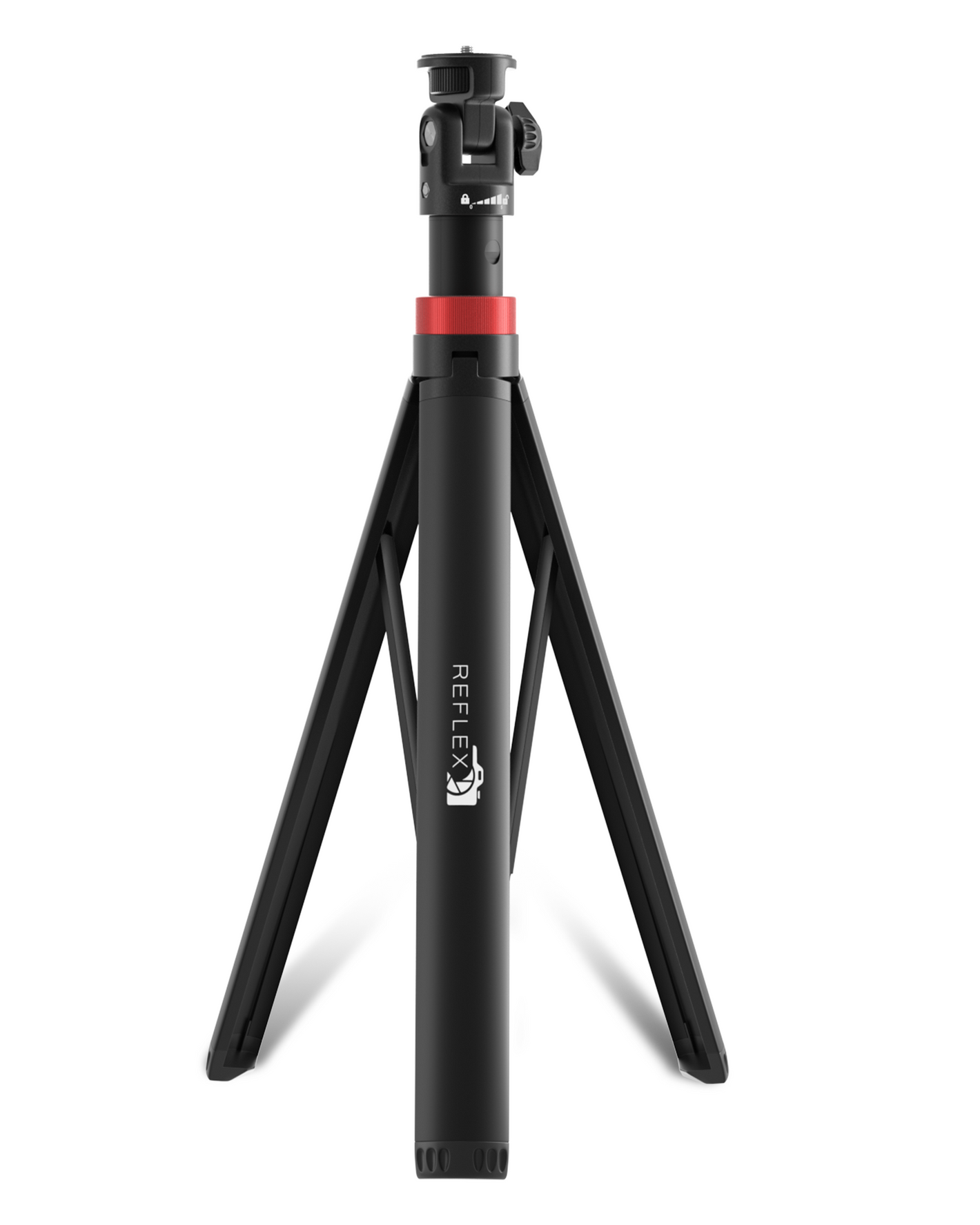 REFLEX CAMERA 76" Lightweight Aluminum Tripod – Extendable to 190cm with 1/4" Mount, 180° Rotation for DSLR, Smartphones & Lighting Gear