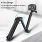 Reflex Camera 3-Way Foldable Selfie Stick Tripod for GoPro Hero 13-9, DJI Osmo Action – Extendable Pole, Tripod Grip, Lightweight Action Camera Mount for Travel, Vlogging & Sports Shooting