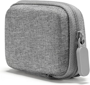 Portable Carrying Case for Go Pro Hero 13-5, DJI Osmo Action, – Mini Protective Travel Storage Bag with Lens Protection, EVA Hard Shell, Carabiner Clip – Action Camera Accessory