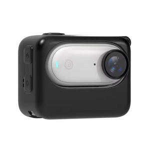 REFLEX CAMERA Silicone Protective Case for Insta360 GO 3 – Soft Dustproof Scratch-Resistant Cover for Action Camera, Lightweight Shockproof Durable Accessory (Black)