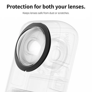 Reflex Camera Protective Lens Glasses for Insta360 X3 – Scratch-Resistant Ultra-Clear Lens Guards with Adhesive Kit and Removal Tool for 360° Action Cameras