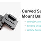 REFLEX CAMERA Adhesive Flat/Curved Mount Buckle Clips compatible with GoPro, DJI, Insta360, and More – Secure Helmet & Surface Mount for Action Cameras