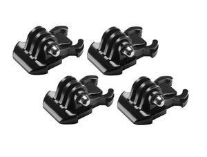 REFLEX CAMERA 4-Pack Quick Plug Mount Curved Flat Surface Adapter Base - Model CA-YG01
