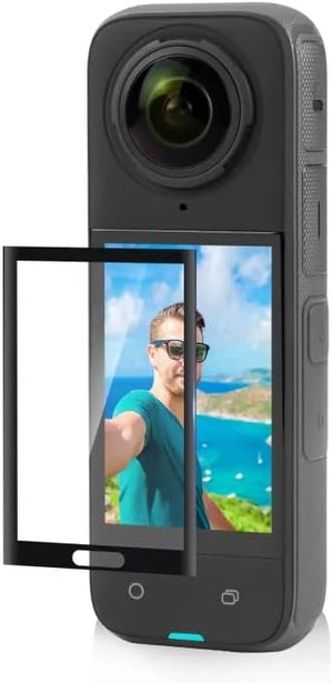 Reflex Camera Tempered Glass Screen Protector for Insta360 X4 Action Camera – Crystal Clear HD Protective Film with Scratch and Fingerprint Resistance