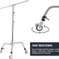 REFLEX CAMERA Set of 3 Photography Swivel C Stand Tripod Dolly Wheels - Anti Vibration - with Step Lock 360° Rotation to fit 25mm Feet to add Mobility to Fixed Stands