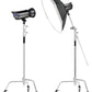 REFLEX CAMERA Set of 3 Photography Swivel C Stand Tripod Dolly Wheels - Anti Vibration - with Step Lock 360° Rotation to fit 25mm Feet to add Mobility to Fixed Stands
