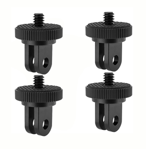 REFLEX CAMERA 4-Pack 1/4" Tripod Adapter Mount for Go Pro Hero 13-5, D J I Osmo, Insta 360 – Universal Camera Converter for Action Cameras, Compatible with Go Pro Mounts & Accessories