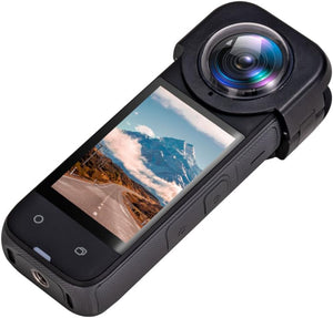 Reflex Camera Premium Lens Guards for Insta360 X4 Action Camera – Ultra-Clear Clip-On Tempered Glass Lens Protectors for Scratch and Impact Resistance