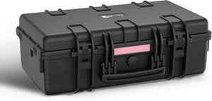 Reflex Camera Professional Hard Carry Case - Waterproof, Dustproof, Shockproof with Customizable Foam Interior, IP67 Rated, Pressure Relief Valve, Heavy-Duty Protection