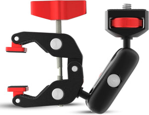 REFLEX CAMERA CMA-TE239/260 Super Clamp And Magic Arm Mount With Double Ball Head to attach Monitor /led light/ microphone and other camera accessories