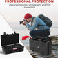 Reflex Camera Professional Hard Carry Case - Waterproof, Dustproof, Shockproof with Customizable Foam Interior, IP67 Rated, Pressure Relief Valve, Heavy-Duty Protection