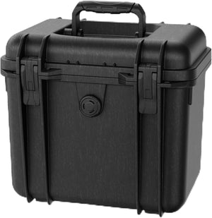 Reflex Camera Black Top Loader Hard Case – Waterproof, Dustproof, Shockproof Protective Camera Case with Foam Interior, Pressure Valve & Lockable Latches, (28.7x22.1x26.4cm/11.3x8.7x10.4in)
