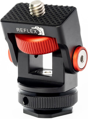 REFLEX CAMERA BHM-TE277 360 Rotation Aluminum Alloy Mini Ball Head for Monitor, Action Camera, Phone and Led light with Cold Shoe
