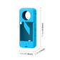 Reflex Camera CPC-360X31/BLK Silicone Protective Case for Insta360 X3 – Shockproof Anti-Slip Grip Cover with Lens Cap, Custom Fit for 360° Camera Protection (Blue)