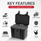Reflex Camera Black Top Loader Hard Case – Waterproof, Dustproof, Shockproof Protective Camera Case with Foam Interior, Pressure Valve & Lockable Latches, (28.7x22.1x26.4cm/11.3x8.7x10.4in)