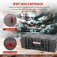 Reflex Camera Professional Hard Carry Case - Waterproof, Dustproof, Shockproof with Customizable Foam Interior, IP67 Rated, Pressure Relief Valve, Heavy-Duty Protection