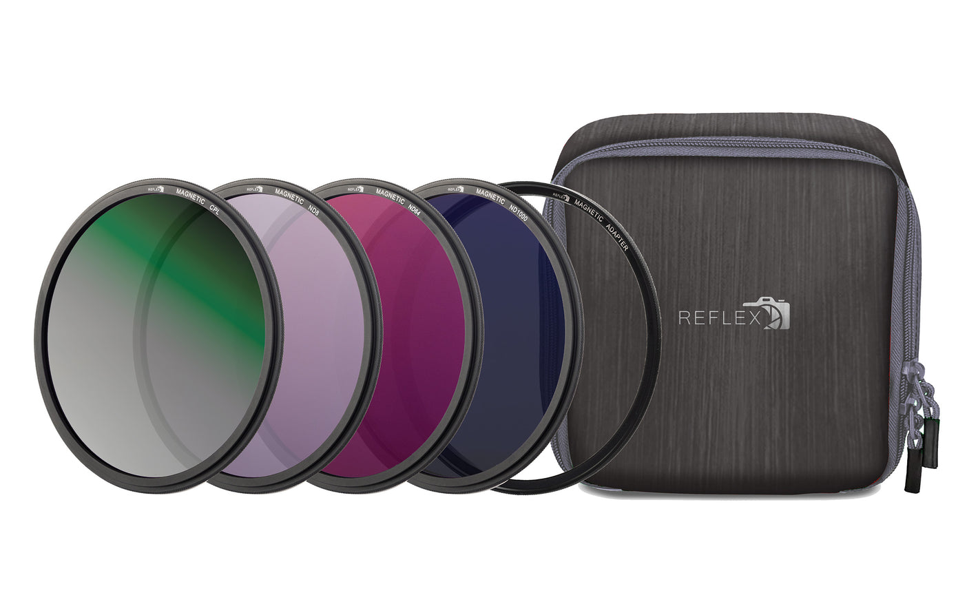REFLEX CAMERA 72mm Magnetic Filter Kit – ND8, ND64, ND1000, CPL, Magnetic Adapter & Carry Case | PRO Series Filters for Professional Photography