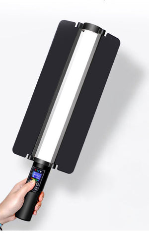 REFLEX CAMERA YB130RGB RGB LED Light Stick – Handheld Portable Wand with 3000K-6500K Color Temp, RGB Effects, Rechargeable Battery – Photography, Video, Streaming, Studio Lighting Tool