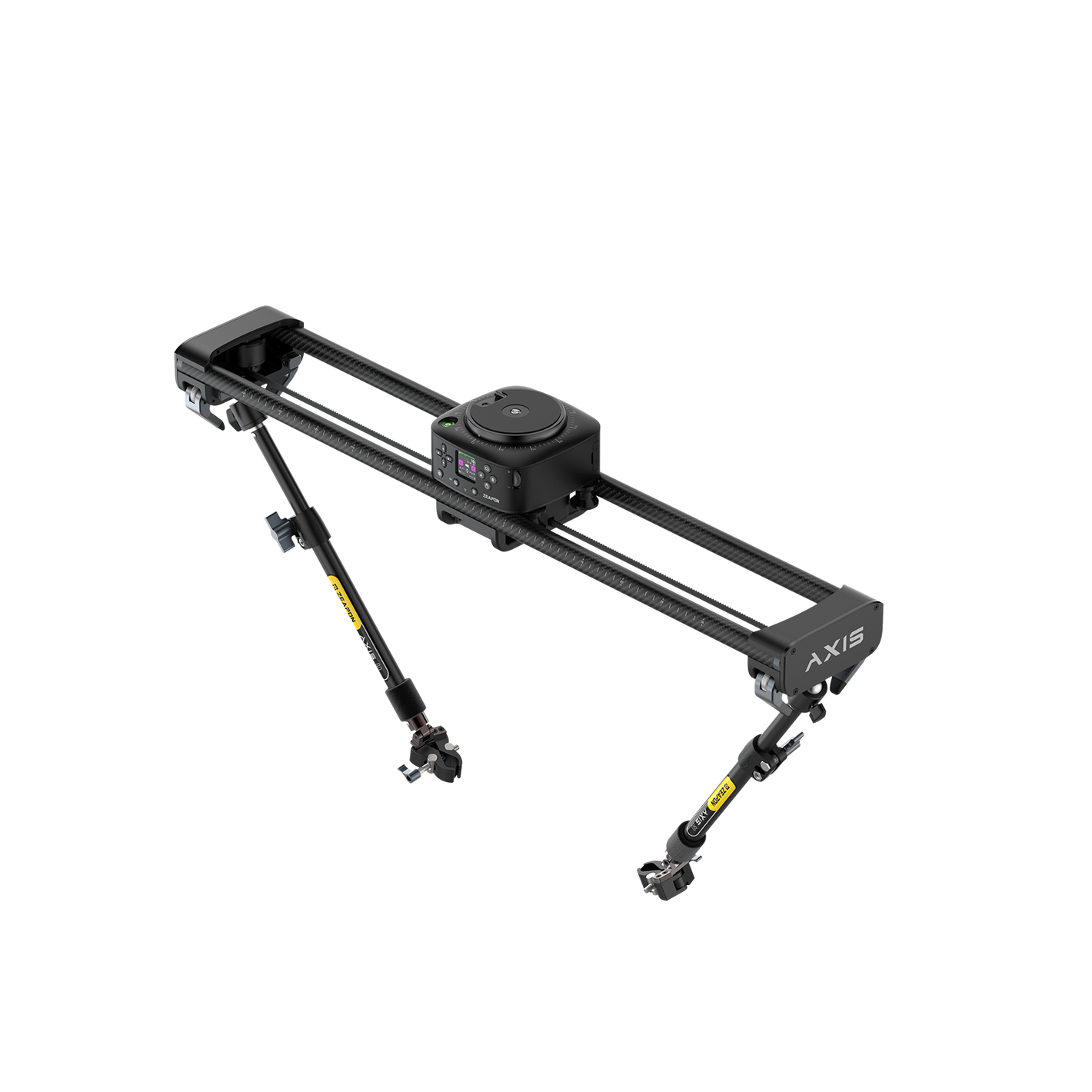 ZEAPON AXIS 120 Multi-Axis Motorized Camera Slider (2-Axis) – Carbon Fiber 120cm Electric Slider with Built-In Pan Head, LCD Control & App Support for Cinematic Video & Timelapse