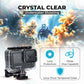 REFLEX CAMERA 60M/196FT Waterproof Protective Underwater Dive Housing Case with Bracket for GoPro Hero 9-12 - Clear Casing