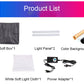 REFLEX CAMERA 80×80×80cm (31.5×31.5×31.5in) LED Light Box Photo Studio | 270 LED Beads 5500K | Foldable Portable Shooting Tent with 3 PVC Backdrops for Professional Product Photography