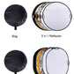 REFLEX CAMERA 5-in-1 Photography Reflector Kit 90×120cm Rectangular | Translucent, Silver, Gold, White, Black | Dual Handle Collapsible Light Reflector for Professional Photography