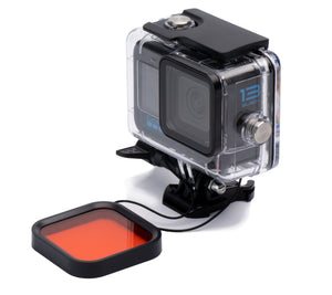 REFLEX CAMERA 60M/196FT Waterproof Dive Housing Case for GoPro Hero 13–9 – Clear Protective Underwater Casing with Bracket & Tempered Lens for Scuba, Surfing, Snow, Extreme Sports