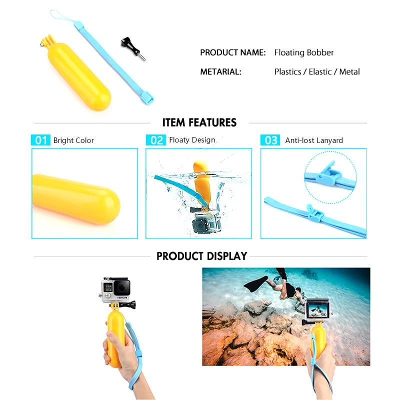 Kit Accessori Per Action Camera | Pettorina, Fascia Testa, Polso E Supporti Per Sport Estremi | Regolabile E Robusto
