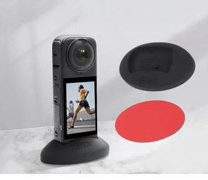 REFLEX CAMERA CPC-360X44 Silicone Base for Insta360 X4 – Durable Support Stand for Outdoor Panoramic Filming
