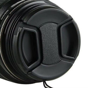 Reflex Camera 37mm Extra Strong Spring DSLR Camera Lens Cap Protection Cover with Anti-loss Rope