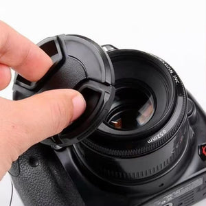 Reflex Camera 37mm Extra Strong Spring DSLR Camera Lens Cap Protection Cover with Anti-loss Rope
