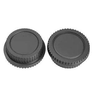 REFLEX CAMERA Camera Body Cover + Lens Rear Cover Cap Kit for Canon EF Cameras
