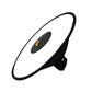 REFLEX CAMERA Universal 44cm (17.3in) Round Flash Softbox Diffuser for DSLR Speedlite | Portable Ring Light Modifier for Studio Portrait Photography | Includes Storage Box | Black & White Cloth