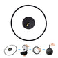 REFLEX CAMERA Universal 44cm (17.3in) Round Flash Softbox Diffuser for DSLR Speedlite | Portable Ring Light Modifier for Studio Portrait Photography | Includes Storage Box | Black & White Cloth