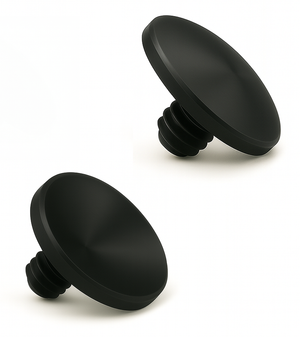 REFLEX CAMERA Soft Release Button (Convex & Concave Twin Pack) for DSLR Cameras with Shutter Release Socket – Metal Threaded Shutter Upgrade for Leica, Fujifilm, Nikon, Canon, Sony & More