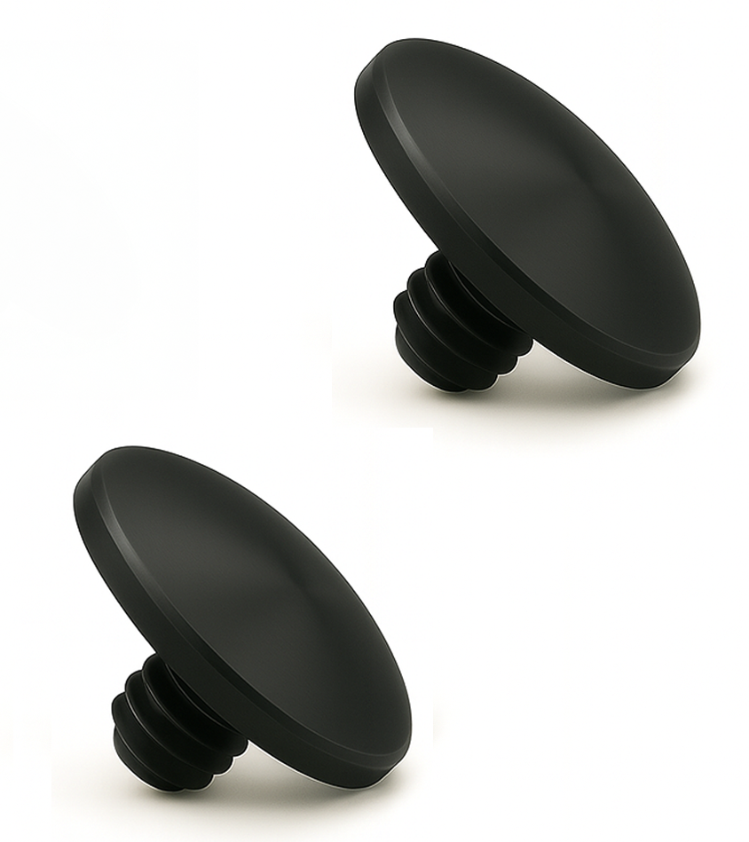 REFLEX CAMERA Soft Release Button Twin Pack (2 × Convex) for DSLR and Mirrorless Cameras – Premium Metal Threaded Shutter Upgrade for Leica, Fujifilm, Nikon, Canon, Sony & More