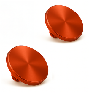 REFLEX CAMERA Soft Release Button Twin Pack (2 × Flat) for DSLR and Mirrorless Cameras – Premium Metal Threaded Shutter Upgrade for Leica, Fujifilm, Nikon, Canon, Sony & More