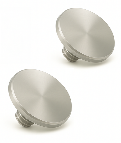 REFLEX CAMERA Soft Release Button Twin Pack (2 × Flat) for DSLR and Mirrorless Cameras – Premium Metal Threaded Shutter Upgrade for Leica, Fujifilm, Nikon, Canon, Sony & More