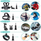 Go Pro Chest Strap Head Strap Suction Mount for Car Dasboard/Window 360 degree Wrist Strap