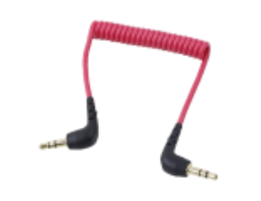 REFLEX CAMERA SC2 3.5mm TRS to 3.5mm TRS Audio Cable Red – 40cm, Copper + TPE, Durable & Compact for Lavalier Microphones, DSLR Cameras, and Audio Devices