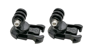 REFLEX CAMERA (Twin-Pack) 360 Degree Quick Release Buckle Base Mount for GoPro Hero Max 3-13, SJCAM, DJI Osmo - Secure Mount for Action Cameras - Ideal for Hands-Free, Multi-Angle Recording