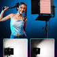 REFLEX CAMERA YR50RGB LED RGB Studio Light Panel – 3200K-5600K Adjustable, 50W Bi-Color & RGB Light for Photography, Video, Streaming, 288 LEDs, 15 FX Modes, CRI 97+, Dimmable & Portable