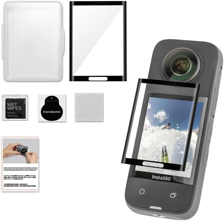 REFLEX CAMERA Tempered Glass Screen Protector for Insta360 X3 – Ultra-Clear 9H Hardness Scratch Resistant Protective Film