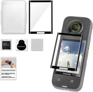 REFLEX CAMERA Tempered Glass Screen Protector for Insta360 X3 – Ultra-Clear 9H Hardness Scratch Resistant Protective Film
