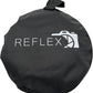 Black Reflex-branded carry bag for foldable drone landing pad with zip closure and handle